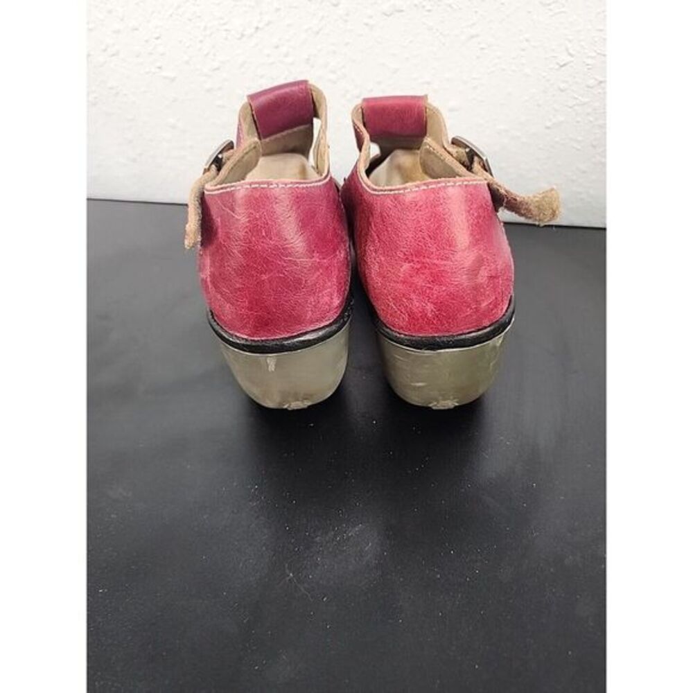 Fly London Red Wedge Strap Sandals Size 8-8.5 / 39 - Picture 6 of 10